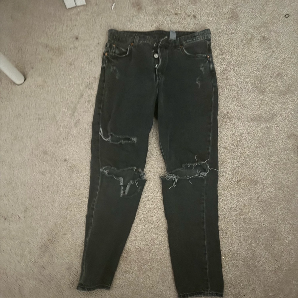 H&M ripped black jeans